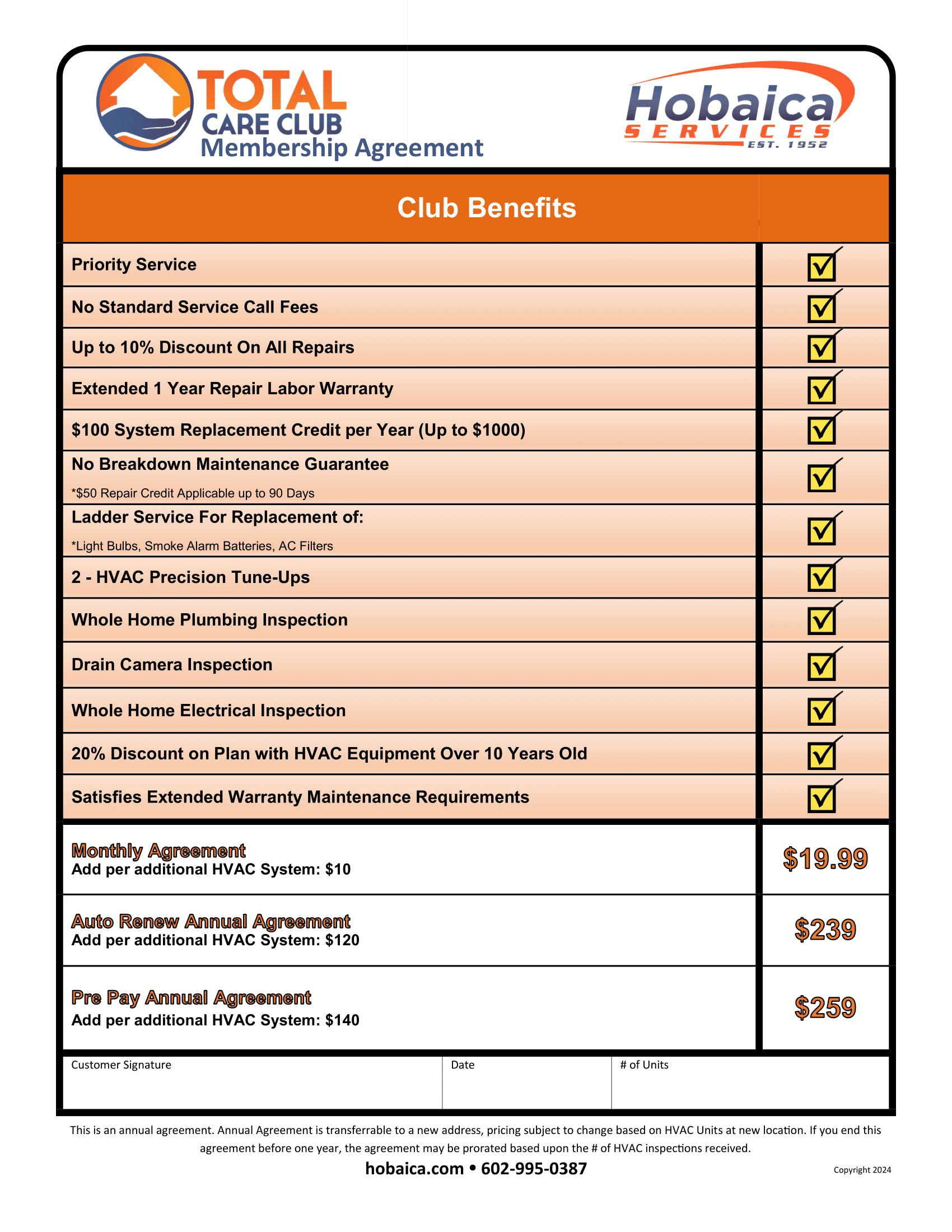 Total Care Club Membership Agreement 08.13.2024