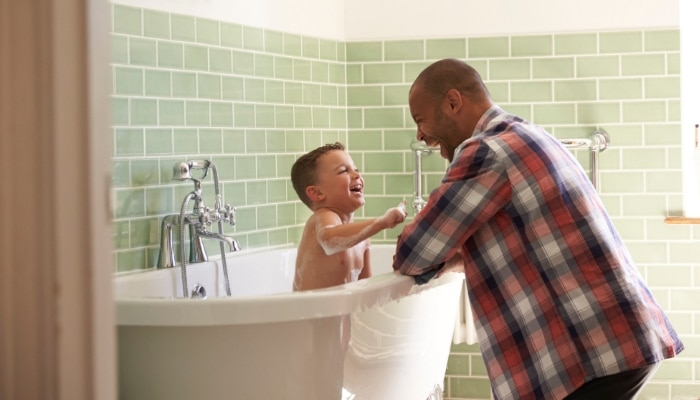 Bathroom Father And Son 1